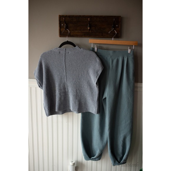 Free People Freya Sweater Set Medium Slate NEW - Picture 4 of 4